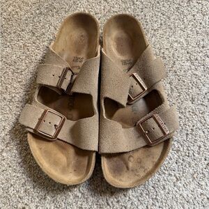 Birkenstock Tan Suede Sandals